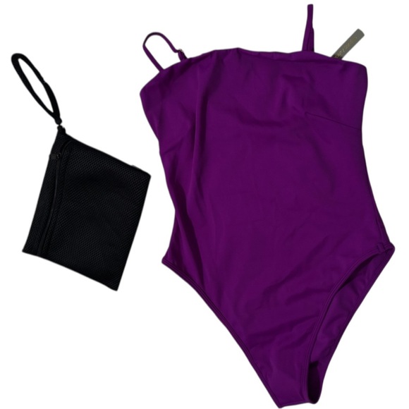 NWT GOOSEBERRY Women’s One-Piece Tank Plum Swimsuit - Picture 13 of 15